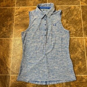 UNDER ARMOUR Women's UA Zinger Sleeveless Fitted Golf Polo Shirt Size Medium